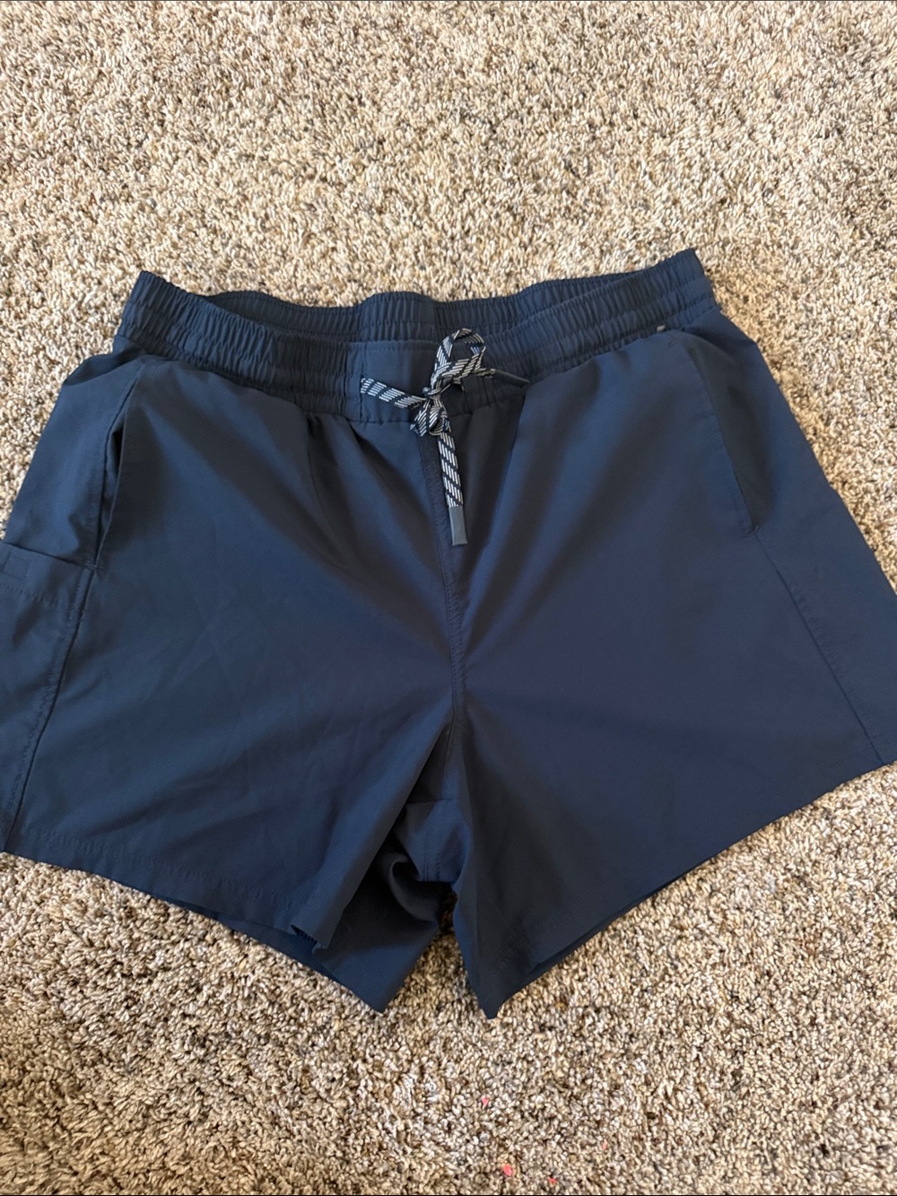 Pacific Trail Women's Navy Blue Athletic Drawstring Shorts